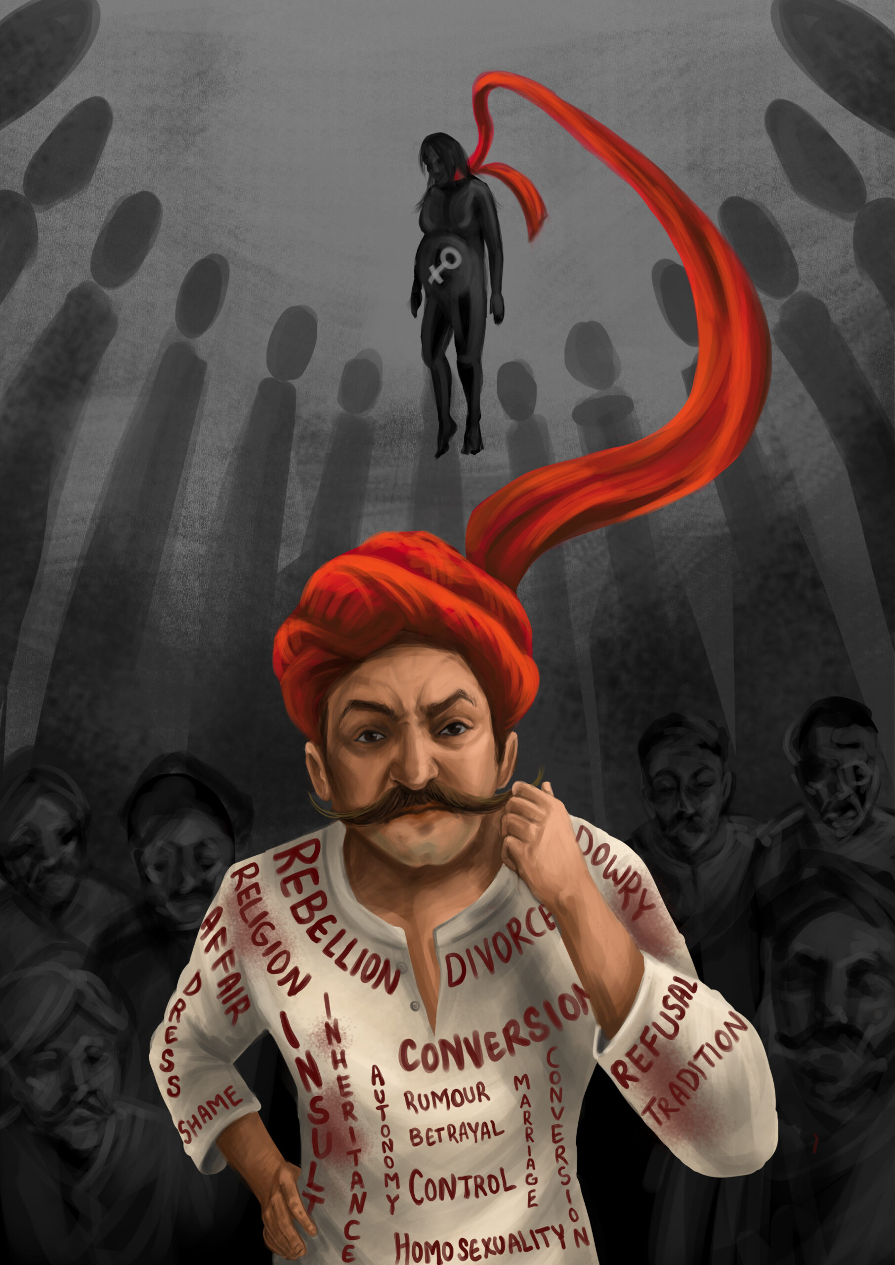 Artwork on Honour-Based Killing - Himmi Rawat